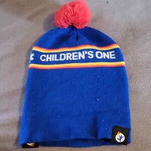 Blue and Red Children's One Beanie